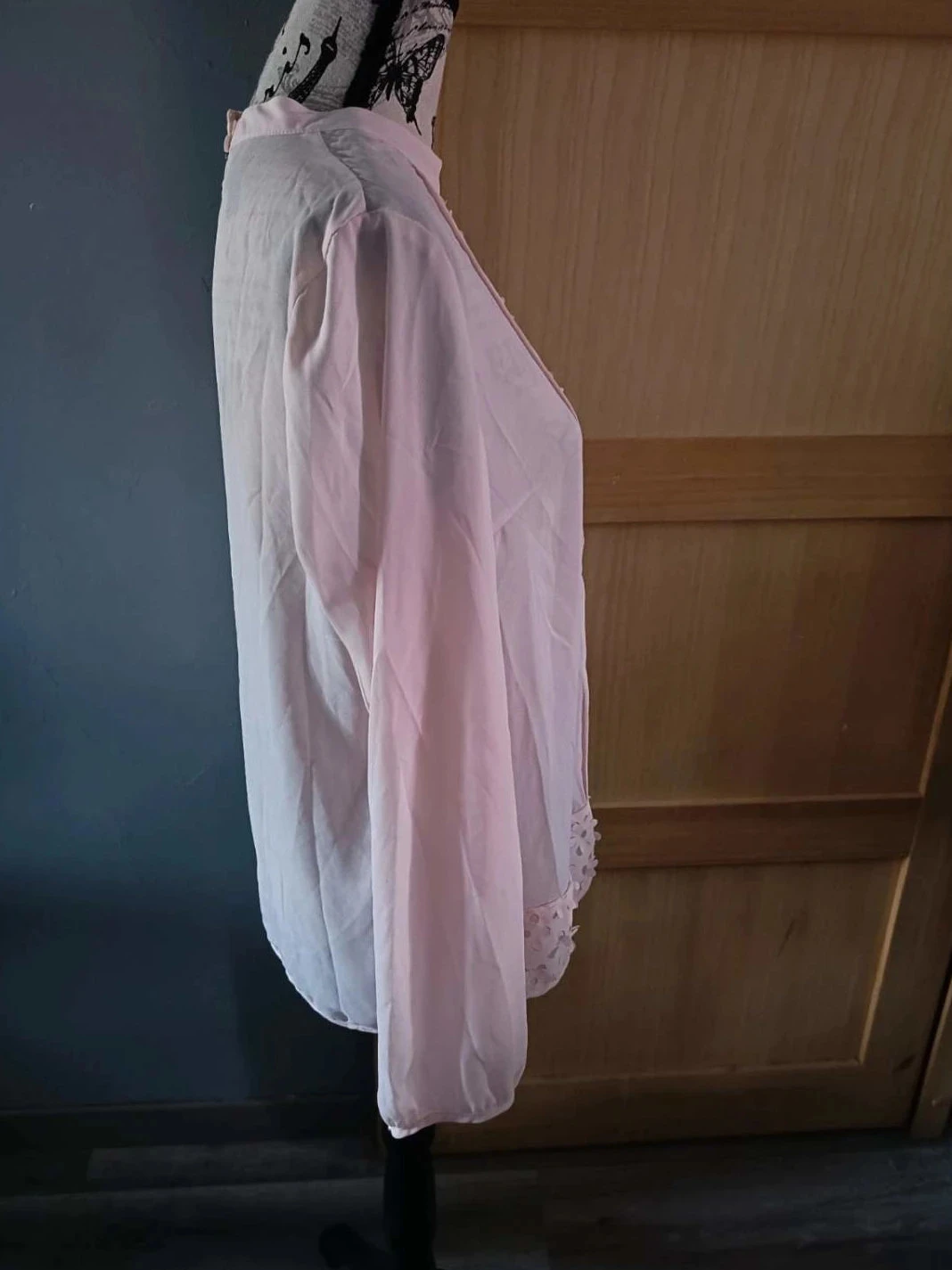 Blusa rosa claro leve com flores, Vero Moda, T40 – photo 4